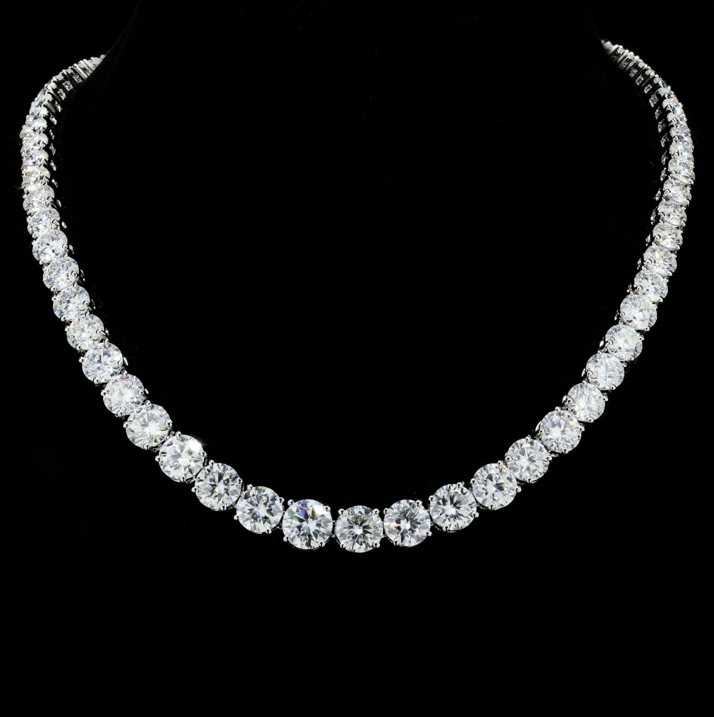 Moissanite Tennis Chains – 925 Silver – VVS Sparkle Luxury